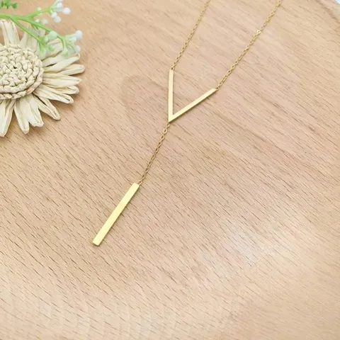 Minimalistische Roestvrij Stalen Hanger Halsketting Geometrische Hart Ketting Mode Sieraden Voor Vrouwen