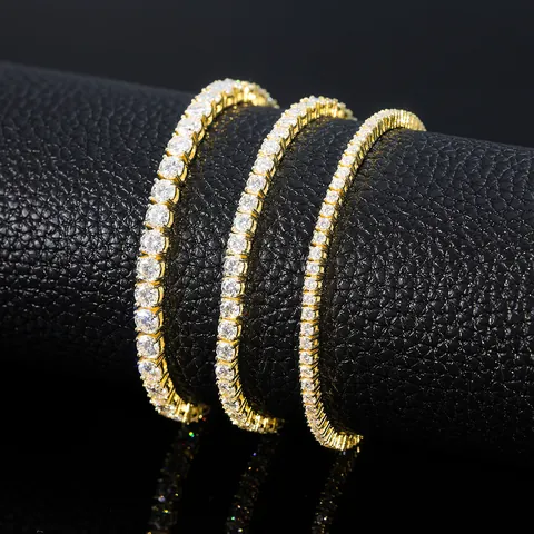925 Sterling Silver Moissanite Tennis Necklace Bracelet For Women Men D Color VVS Moissanite Diamond Jewelry Gift