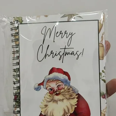Taccuino a Spirale di Natale Libro per Carte Regalo per Adolescenti Diario di Carta con Motivo Babbo Natale Regalo per Bambini