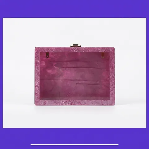Acryl Abendclutch Mit Marmorstruktur Goldener Metallverschluss Umhängetasche Box Handtasche Für Damen Bankett Party