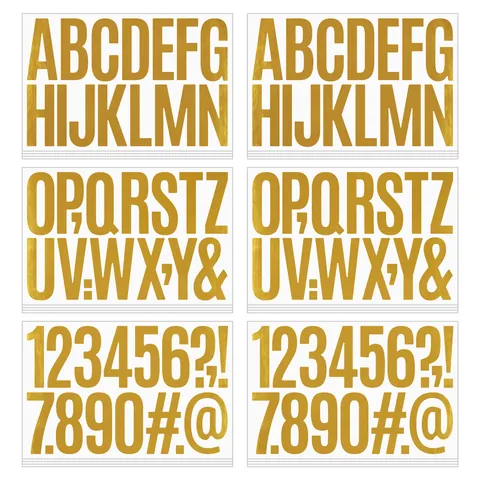 Grandi Adesivi Lettere E Numeri Olografici Oro Arcobaleno Vinile Decalcomanie Per DIY Scrapbooking Festa Compleanno Decorazione