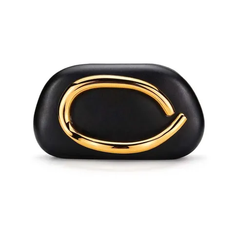Vintage Women Evening Bag Acrylic Pebble Shape Metal Handle Chain Strap Crossbody Clutch For Wedding Party