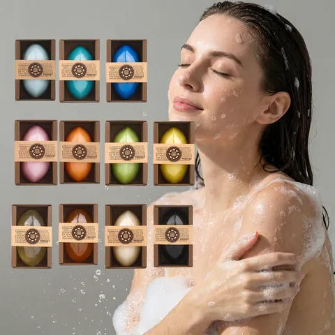 Handmade Essential Oil Soap Bar Thai Style Natural Plant Extracts Moisturizing Oil Control Deep Cleansing Skin Care Body Face