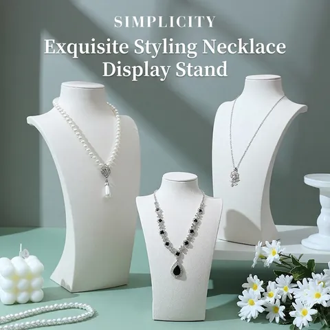 Supporto Per Display Collana In Velluto Busto Manichino Per Collo Da Ritratto Di Gioielli Elegante