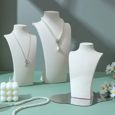 Supporto Per Display Collana In Velluto Busto Manichino Per Collo Da Ritratto Di Gioielli Elegante