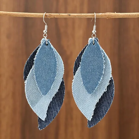 Pendientes Colgantes de Hoja de Arce de Acrílico Estilo Ins para Mujer Boho Hoja de Monstera Joyería Vintage Galvanizada con Strass