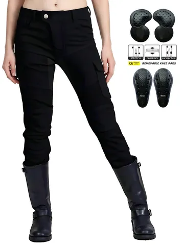 Pantaloni da Moto con Protezioni Traspirante Mesh Cargo Per Racing Sport all'aperto Uomo Donna Pantaloni Biker