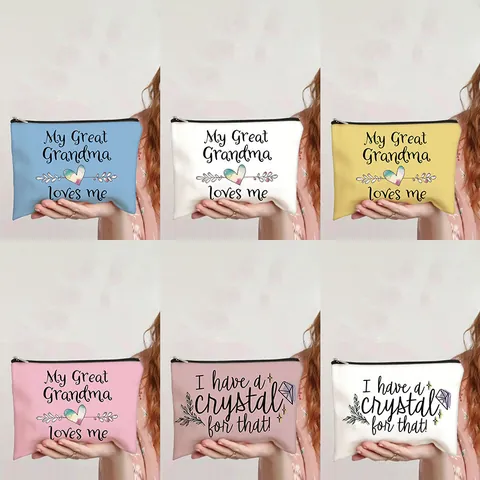 Borsa Trucco In Tela Pochette Per Cosmetici Con Cerniera Organizzatore Per Cancelleria Da Viaggio Per Donne Con Motivo Cucito Vintage