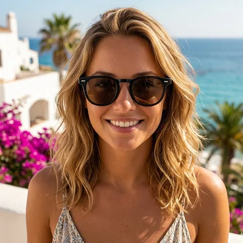 Gafas De Sol Cuadradas Retro Protección UV400 Montura PC Lente AC Remaches Metálicos Moda Hombre Mujer