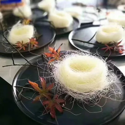 Nido d'Uccello Decorativo in Fibra di Canapa Rustica per Uova di Pasqua Oggetti di Scena Tessuti a Mano Sisal per Casa Regalo