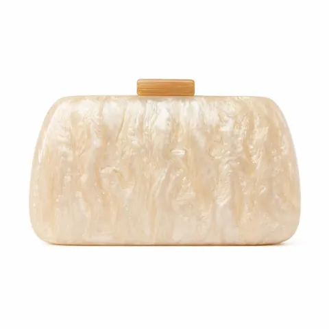 Elegante Acryl Avondtas Marmeren Textuur Clutch Handtas Met Metalen Ketting Voor Dames Bruiloft Feest Chic Box