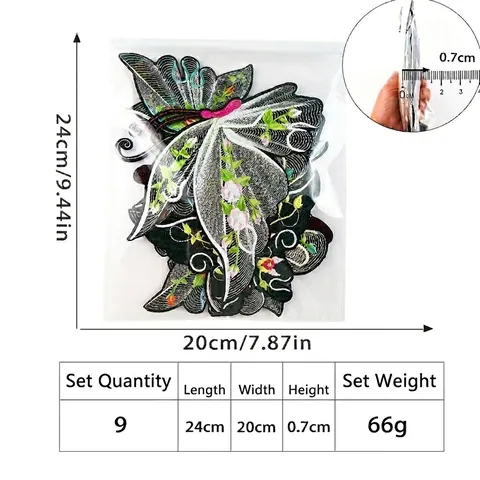 Pink Series Embroidery Patches Heart Bow Lightning DIY Iron-on Sew-on Applique For Clothing Jeans Bags Decoration Patch