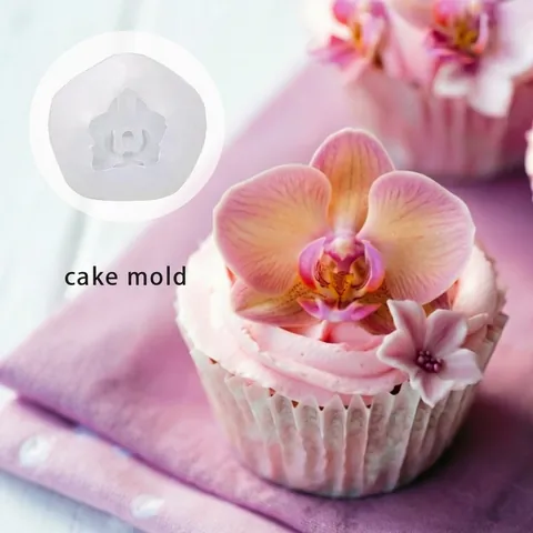 Phalaenopsis Orchidee Silikonform DIY 3D Mottenorchidee Blumenform Für Aromatherapie Kerze Gips Seife Kuchen Dekor Backen Tool