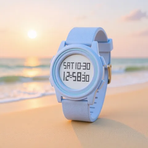 Minimalist Digital Sports Watch Waterproof Luminous Multifunctional LED PU Strap For Students Unisex Fashion