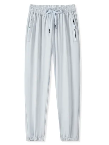 Pantaloni Sportivi ad Asciugatura Rapida Estivi in Seta di Ghiaccio Protezione Solare UPF50 Joggers Elastici Con Tasche a Cerniera Per Unisex Outdoor