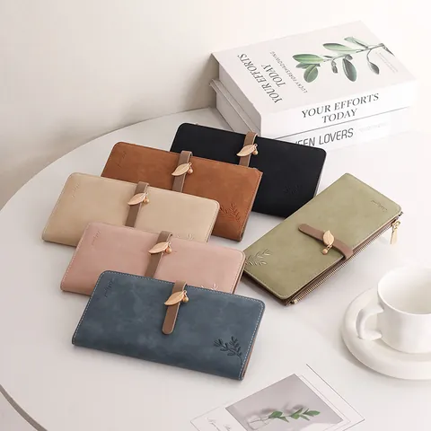 Women's Bowknot PU Leather Foldable Wallet Fresh Sweet Style Multi-Functional Card Holder Clutch Purse For Daily Use