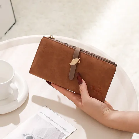 Women's Bowknot PU Leather Foldable Wallet Fresh Sweet Style Multi-Functional Card Holder Clutch Purse For Daily Use