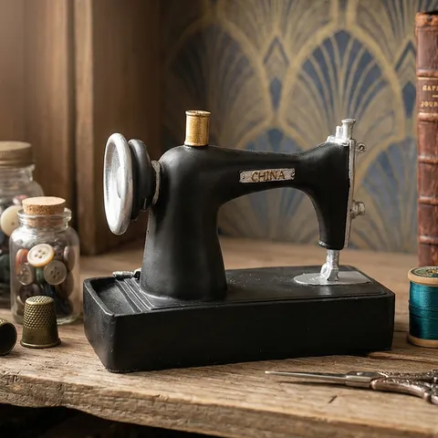 Modello di Macchina da Cucire in Stile Industriale Retrò Ornamento in Resina per Bar Negozio di Abbigliamento Arredamento Casa