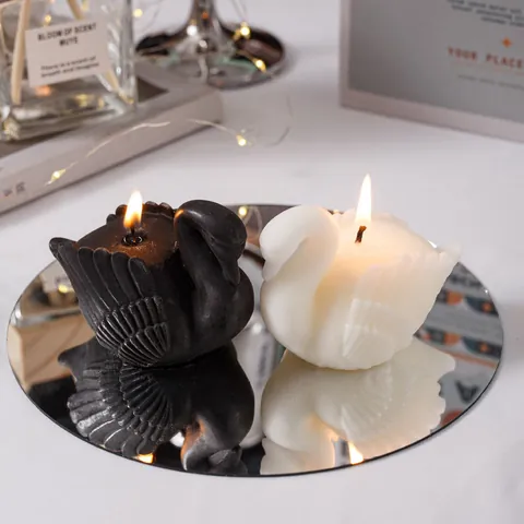 Handmade Scented Candle Swan Flamingo Shaped Soy Wax Aromatherapy Home Decor Wedding Party Gift Romantic Ornament