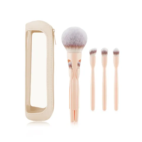 Brocha De Maquillaje Magnética Multifuncional Viaje Portátil Cerdas De Fibra Sintética Brochas Desmontables Cara Ojos