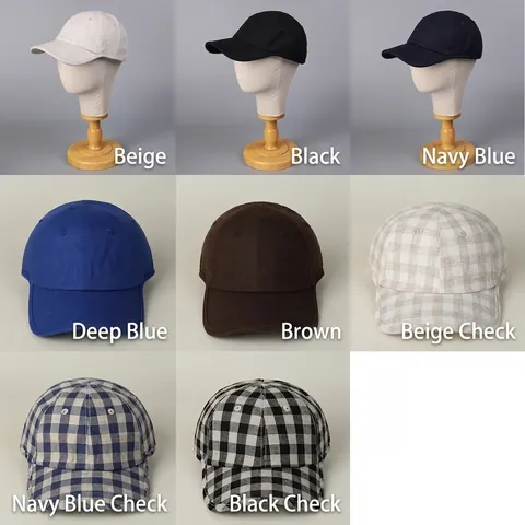 Gorra De Béisbol De Lino Transpirable Protección Solar Ajustable Verano Casual Minimalista Sombrero De Sol Mujeres Hombres