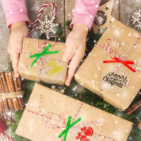 Klare Runde Acryl Weihnachten Hängende Ornamente Blanko DIY Transparente Scheiben Mit Bändern Für Festliche Dekoration