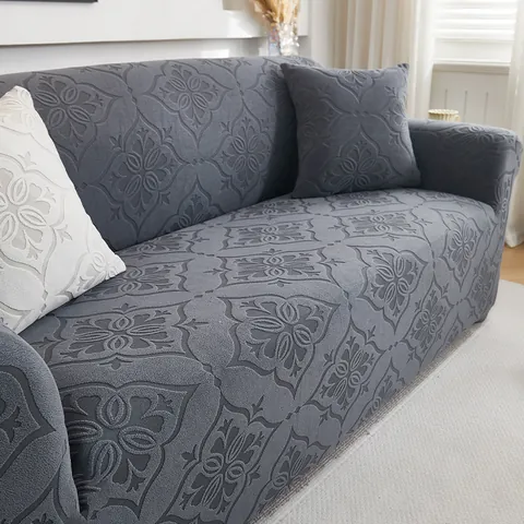 Elastic Jacquard Sofa Cover High Stretch All-inclusive Universal Couch Slipcover For Living Room Floral Pattern Furniture Protector
