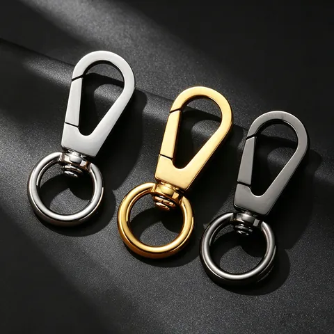 Ganchos Giratorios de Acero Inoxidable Cierre de Langosta para Bolsos Llaveros Accesorios DIY Minimalista Urbano