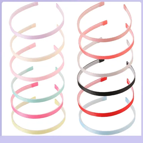 Cerchietto Avvolto in Nastro Grosgrain a Costine Con Denti Antiscivolo Sottile in Plastica Fai da Te Accessorio per Capelli per Donna Ragazza