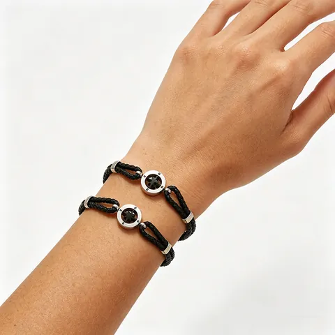 Compass Nautical Braided Bracelet For Men Stainless Steel Magnetic Buckle PU Leather Cord Bangle Minimalist Fashion Jewelry