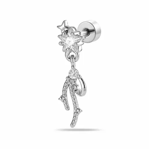 Nischen Designer Stern Zirkonia Weizenähre Quaste Knorpel Helix Stecker Titanlegierung Stab Für Damen Herren