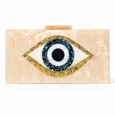 Evil Eye Acryl Abendtasche Clutch Marmor Textur Hartschale Box Handtasche Mit Kette Für Damen Hochzeit Party Abschlussball