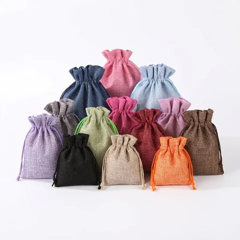 Small Burlap Gift Bags