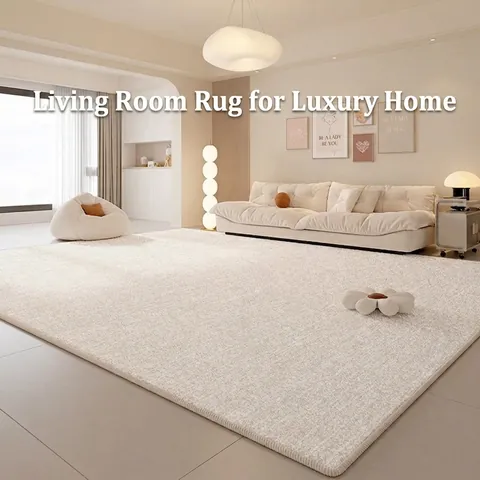 Wohnzimmer Teppich Faux Kaschmir Teppich Wasserdicht Fleckenabweisend Modern Minimalistisch Rutschfest Waschbar Heimdeko