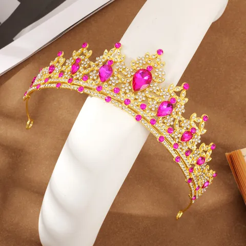 Kristall Braut Krone Tiara Für Hochzeit Geburtstag Party Strass Legierung Haar Zubehör Prinzessin Kopfschmuck Für Damen Mädchen