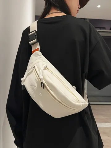 Street Trendy Νάιλον Τσάντα Στήθους Για Άνδρες Γυναίκες Casual Τσάντα Χιαστί Ελαφρύ Τσαντάκι Μέσης Για Ποδηλασία Ταξίδι Καθημερινή Έξοδο