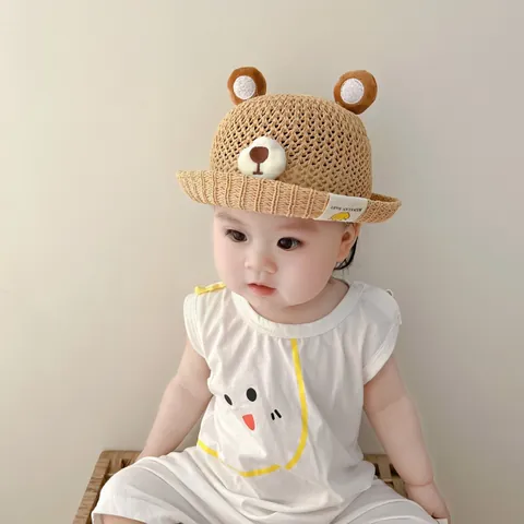 Simpatico Set Berretto a Maglia e Cardigan per Neonati Con Orecchie da Orso Morbido Cappello Caldo Accessori Quotidiani