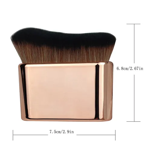 Multipurpose Professional Body Makeup Brush Caterpillar Design Synthetic Fiber Soft Bristles For Tanning Foundation Beauty Tool