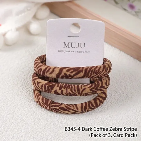 Süß-cooler Stil Leopard und Zebra Muster Haargummis Gestrickt Hohe Elastizität Nahtlose Haargummis Haarschmuck Für Damen