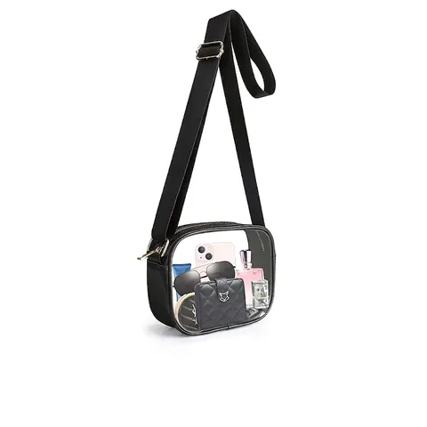 Klarsicht Umhängetasche Stadion Zugelassen Wasserdichte Transparente PVC Schultertasche Mit Verstellbarem Gurt Für Konzert Reise Damen Herren