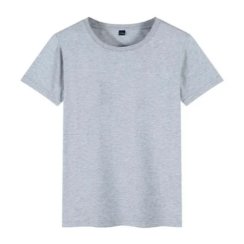 Men's Basic Solid Color Short Sleeve T-Shirt Crew Neck Polyester Cotton Blend Casual Plain Tee Top For Teenagers Adults