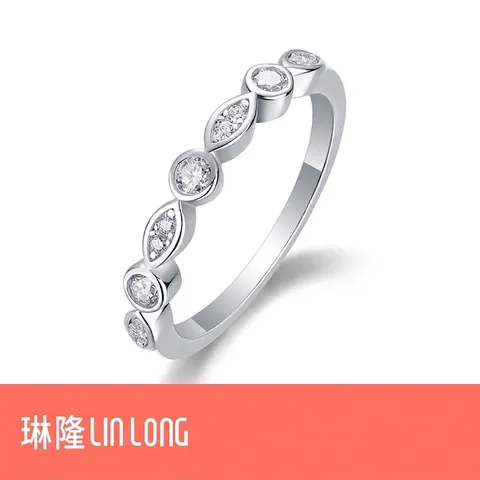 925 Sterlingsilber Moissanit Eternity Ring Für Damen Funkelnder Navetteschliff Rundschliff Ehering Nischen-Design Schmuck Geschenk
