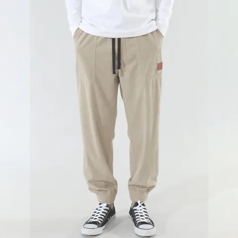 Pantaloni Jogger in Velluto a Coste Casual da Uomo Vestibilità Larga Retro Con Coulisse Vita Elastica Pantaloni Workwear Uomo