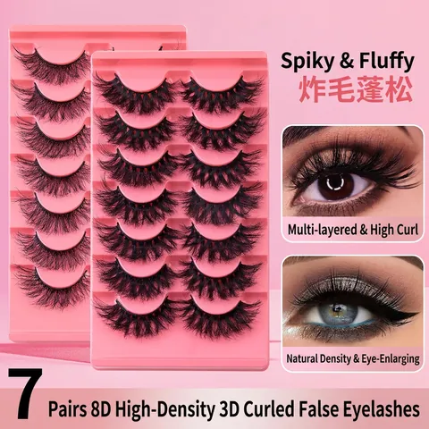 Casual Vacation Solid Color Imitation Mink False Eyelashes 1 Piece
