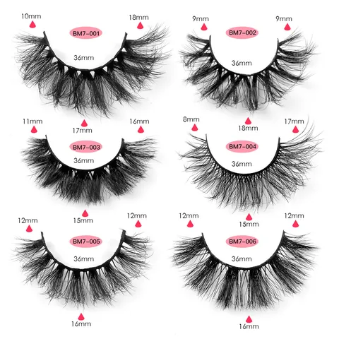 8D Faux Mink False Eyelashes Fluffy Thick Dramatic Long Lashes For Stage Makeup Women Beauty Accessories
