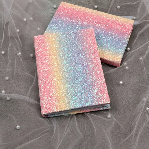 Taccuino con Paillettes Arcobaleno Diario a Copertina Rigida Glitterata per Studenti Ragazze Scuola Ufficio Cancelleria Regalo Carino