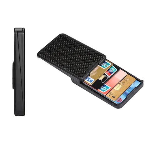 Minimalist Carbon Fiber RFID Blocking Card Holder For Men Anti-Theft Metal Slim Credit Card Case Business Travel Wallet