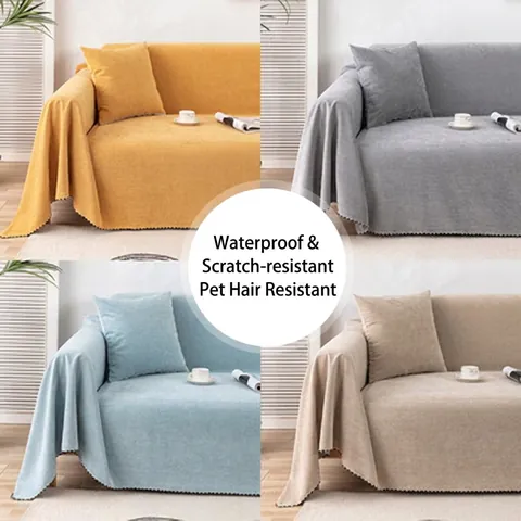 Copridivano Impermeabile Nordico Minimalista in Poliestere Coperta Antiscivolo Protezione Mobili per Soggiorno Tutte le Stagioni