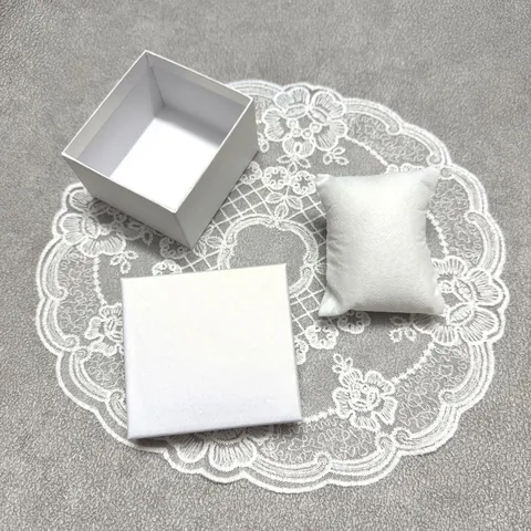 Watch Jewelry Gift Box Cardboard Display Case With Pillow Sponge Interior Square Marble Texture Bracelet Storage Organizer
