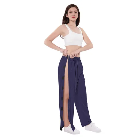 Women Post Surgery Nursing Pants Easy Wear Off For Fracture Paralyzed Patients Elastic Waist Hospital Patient Care Trousers